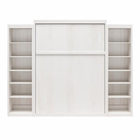 Paramount Murphy Bed with 2 Open Storage Side Cabinets
