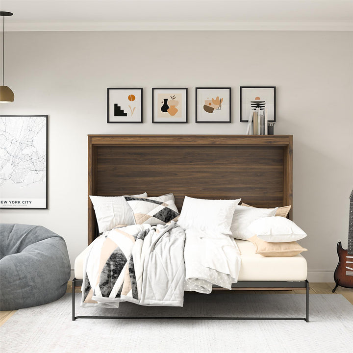 Paramount Full Size Daybed Murphy Bed - Columbia Walnut - Full