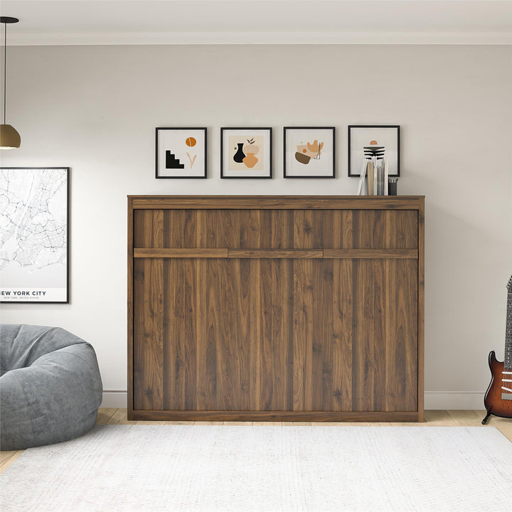 Paramount Full Size Daybed Murphy Bed - Columbia Walnut - Full