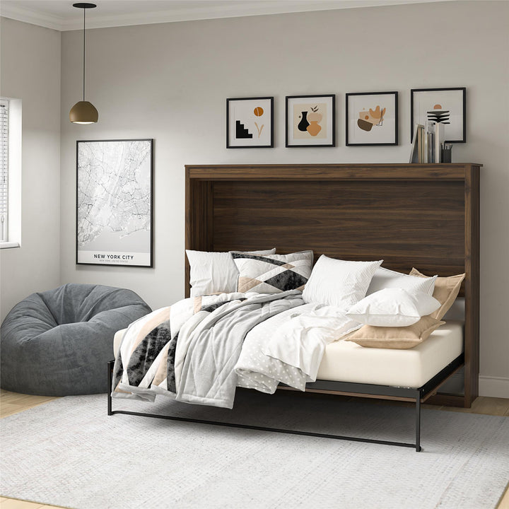 Paramount Full Size Daybed Murphy Bed - Columbia Walnut - Full