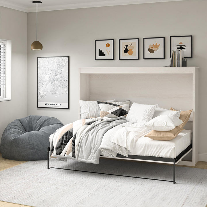 Paramount Full Size Daybed Murphy Bed - Ivory Oak - Full