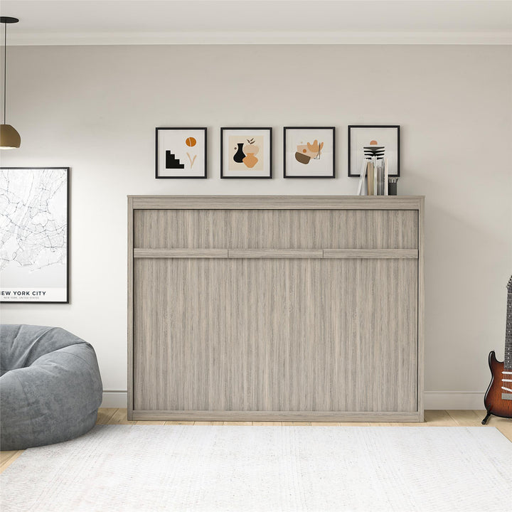 Paramount Full Size Daybed Murphy Bed - Gray Oak - Full