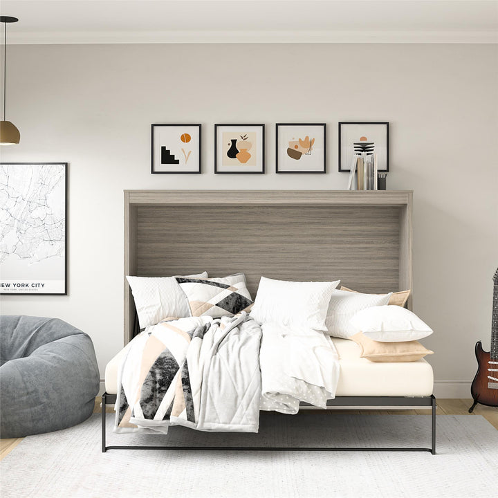 Paramount Full Size Daybed Murphy Bed - Gray Oak - Full