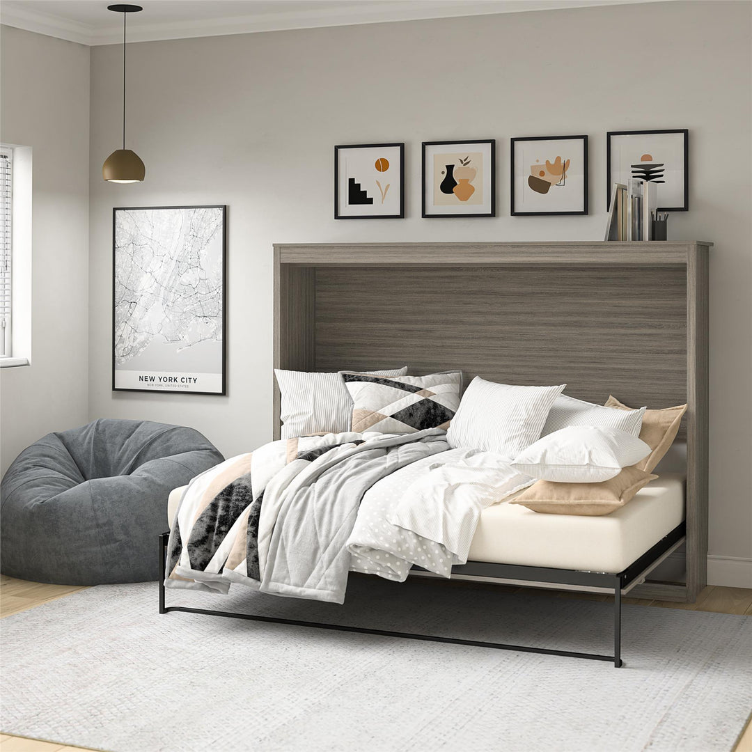 Paramount Full Size Daybed Murphy Bed - Gray Oak - Full