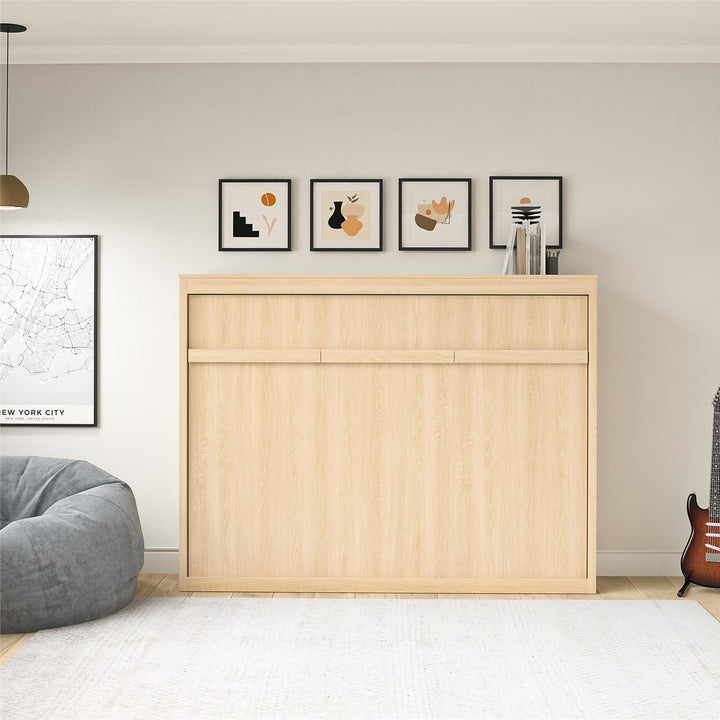 Paramount Full Size Daybed Murphy Bed - Monterey Oak - Full
