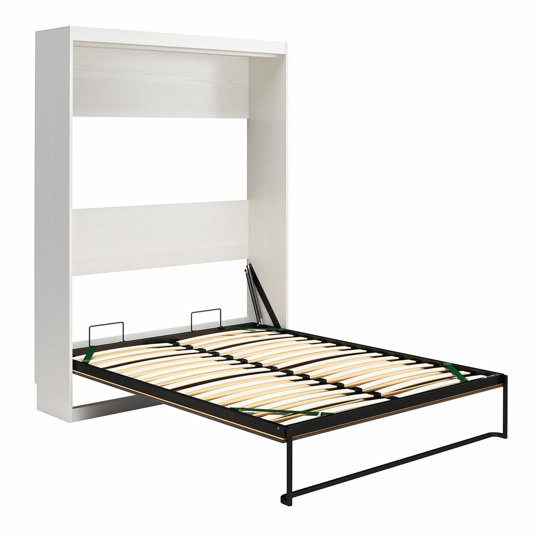 Pinnacle 2-Tone Murphy Bed with Decorative Door Front - Walnut - Queen