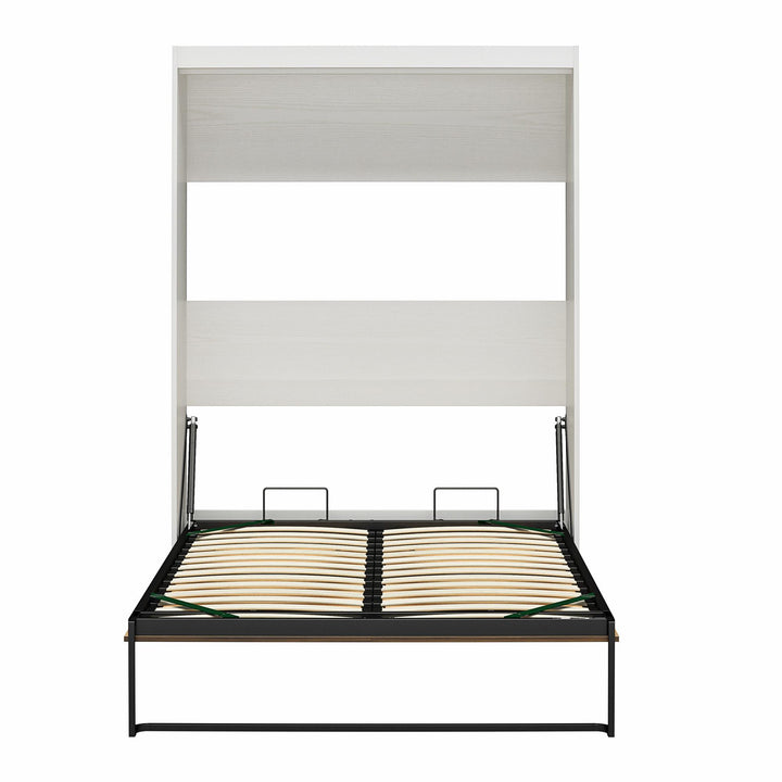 Pinnacle 2-Tone Murphy Bed with Decorative Door Front - Walnut - Full