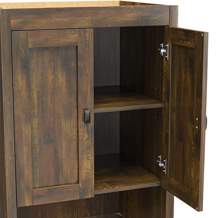 Farmington Murphy Bed Bundle with 2 Side Cabinets - Century Barn Pine - Full