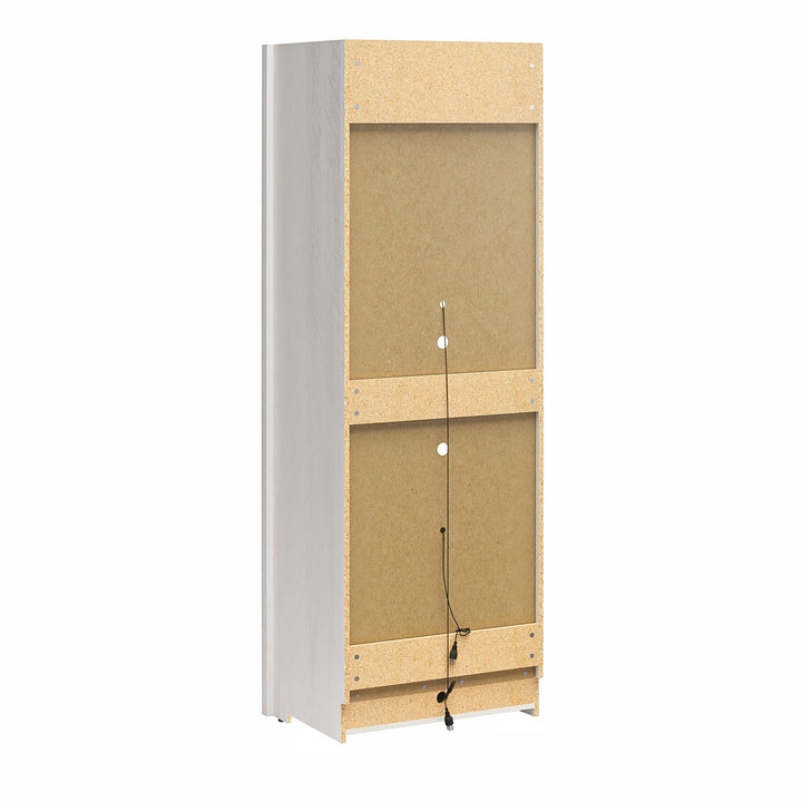 Farmington Murphy Bed Bundle with 2 Side Cabinets - Ivory Oak - Full