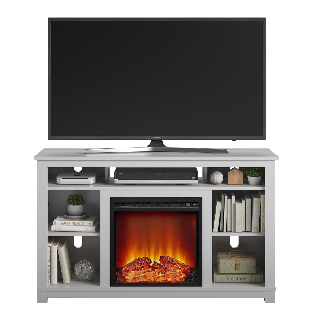 Edgewood Fireplace TV Stand for TVs up to 55 Inch - Dove Gray