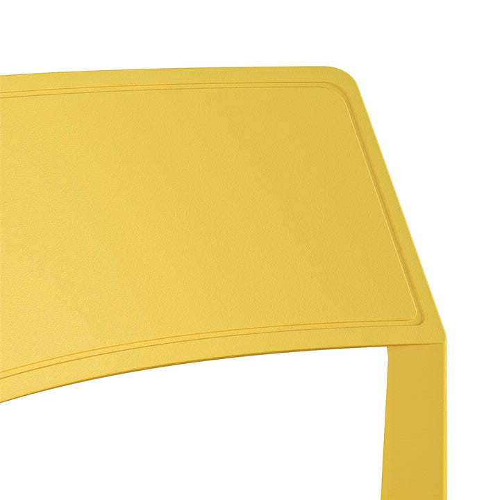 Poolside Collection Chandler Stacking Dining Chairs Indoor/Outdoor, Set of 2 - Yellow - 2-Pack