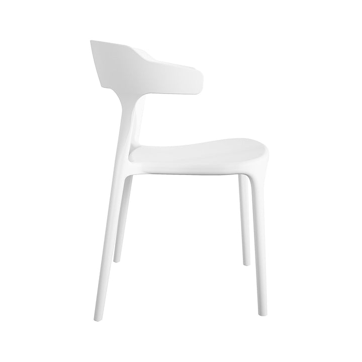 Poolside Gossip Felix Stacking Dining Chairs, Indoor/Outdoor, Set of 2 - White - 2-Pack