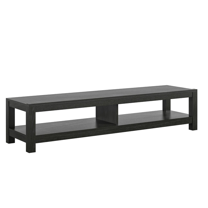 Modern Essentials TV Stand for spacious living rooms - Black Oak