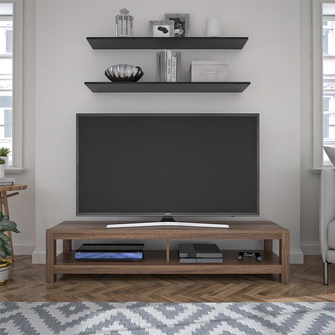 Contemporary TV stand by Essentials for optimal screen placement - Florence Walnut