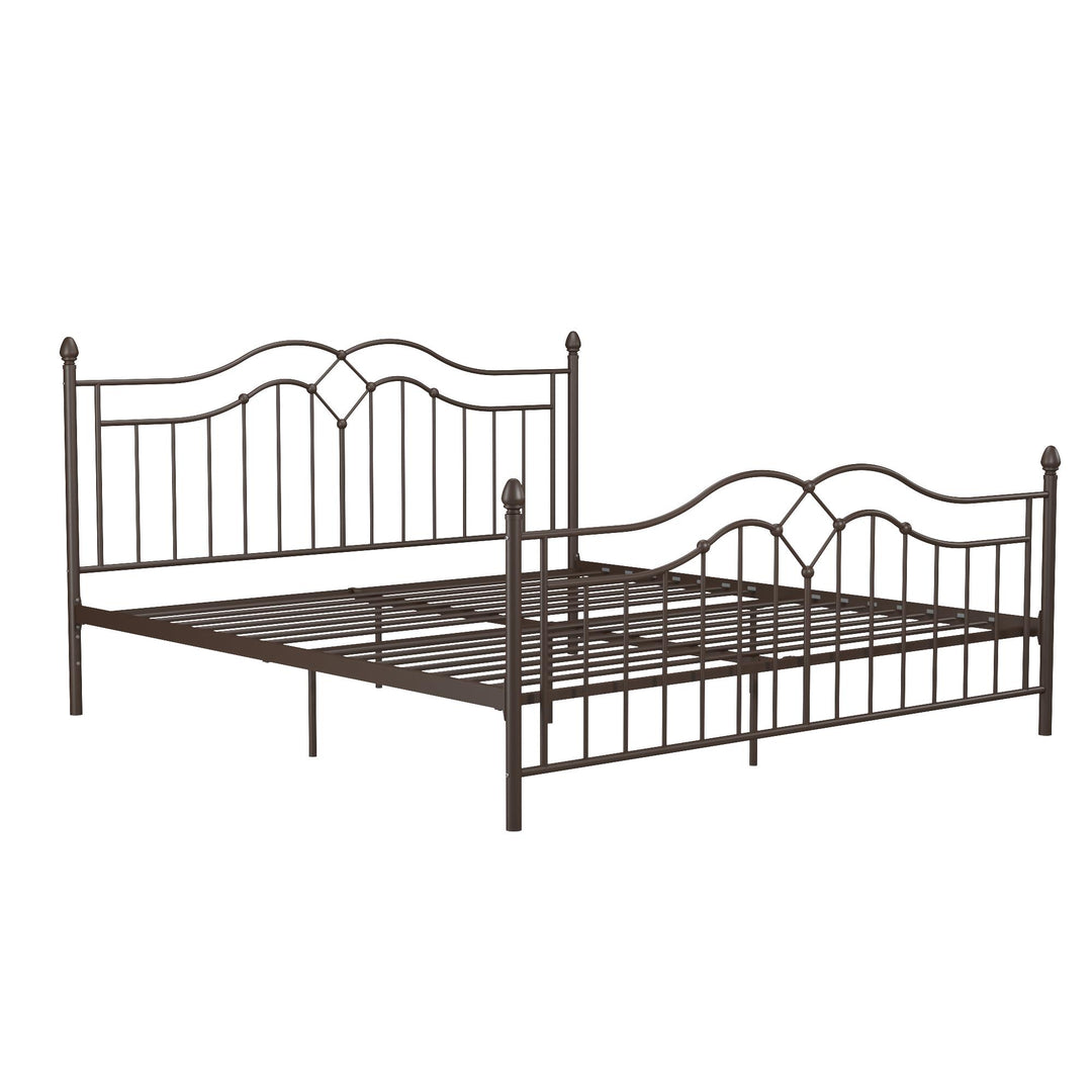 Best Tokyo Bed with Metal Slats -  Bronze  -  King