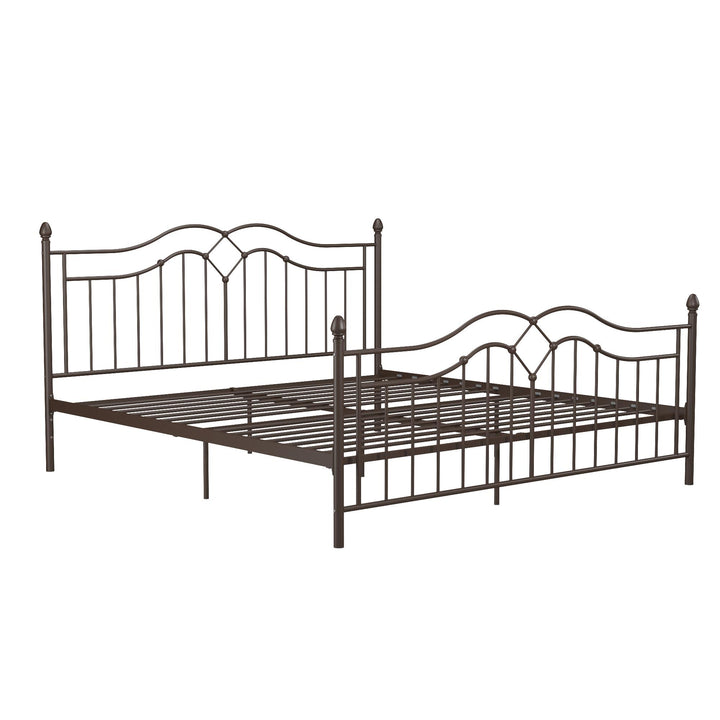 Best Tokyo Bed with Metal Slats -  Bronze  -  King