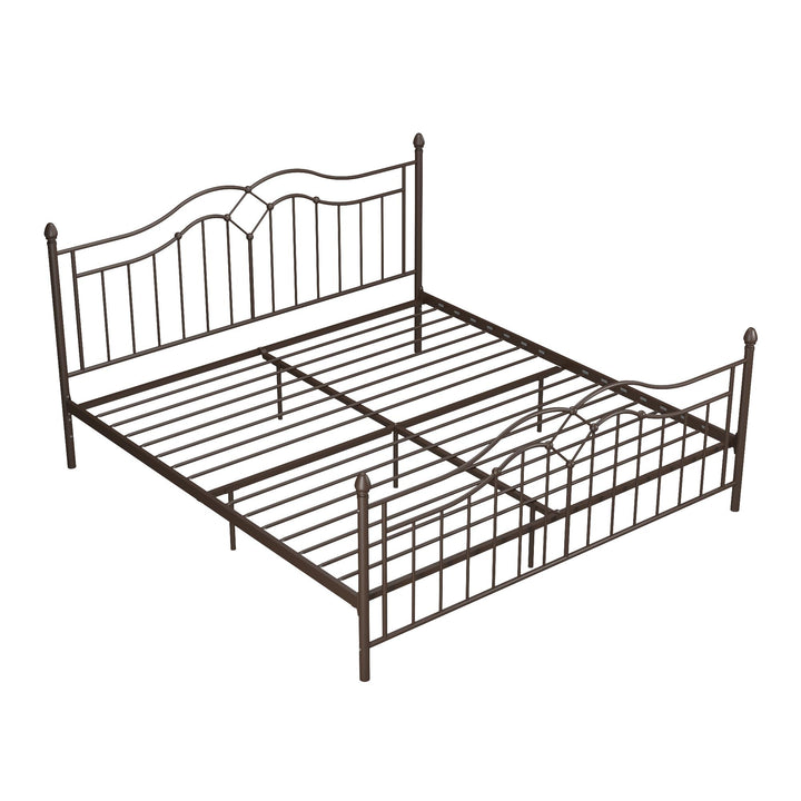 Stylish Tokyo Metal Bed -  Bronze  -  King