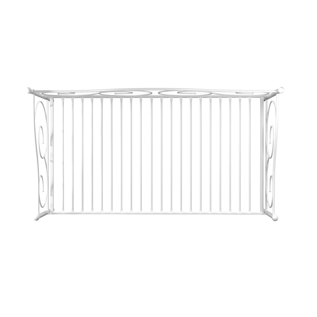 Victoria Metal Daybed with 15 Inch Clearance for Storage - White - Twin