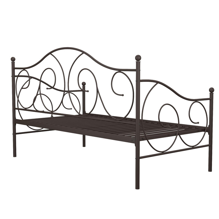 Victoria Metal Daybed with 15 Inch Clearance for Storage - Bronze - Twin