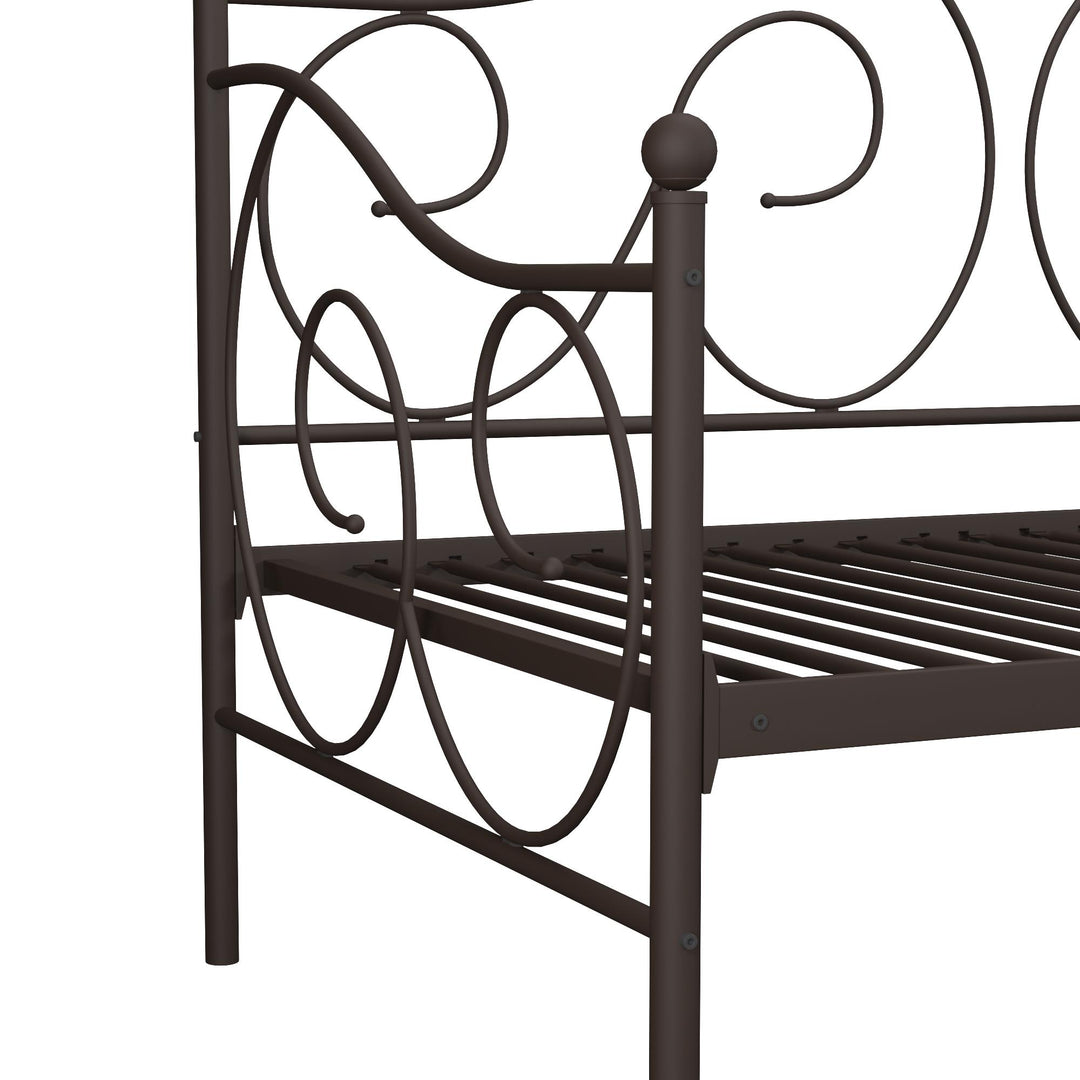 Victoria Metal Daybed with 15 Inch Clearance for Storage - Bronze - Twin