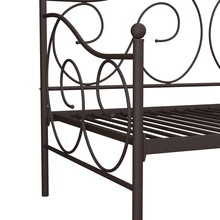 Victoria Metal Daybed with 15 Inch Clearance for Storage - Bronze - Twin
