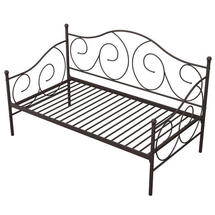 Victoria Metal Daybed with 15 Inch Clearance for Storage - Bronze - Twin