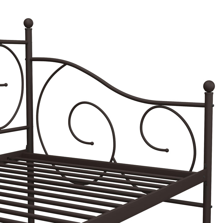 Victoria Metal Daybed with 15 Inch Clearance for Storage - Bronze - Twin