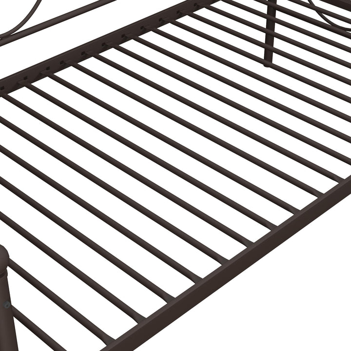 Victoria Metal Daybed with 15 Inch Clearance for Storage - Bronze - Twin