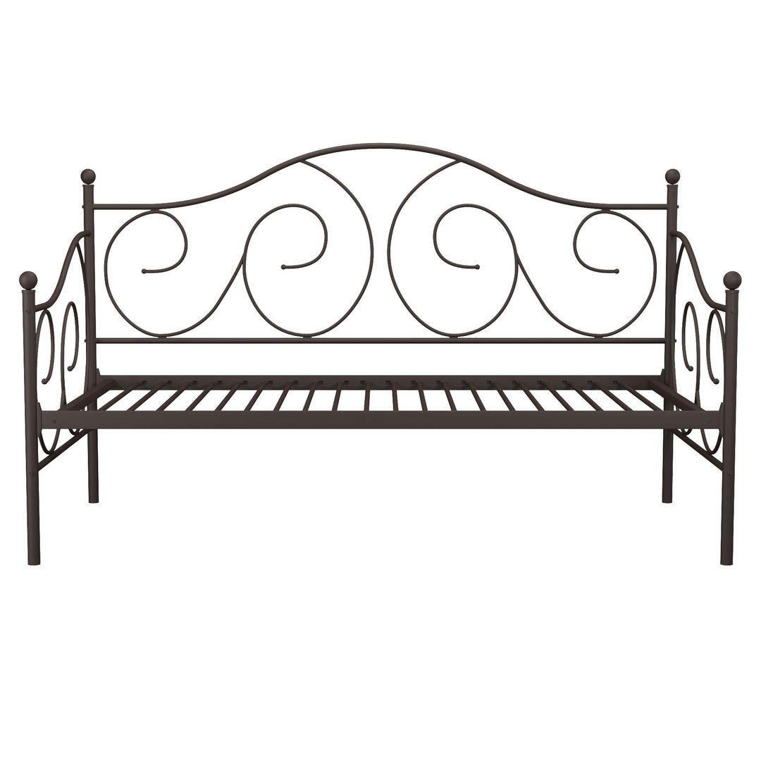 Victoria Metal Daybed with 15 Inch Clearance for Storage - Bronze - Twin