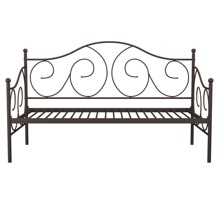 Victoria Metal Daybed with 15 Inch Clearance for Storage - Bronze - Twin