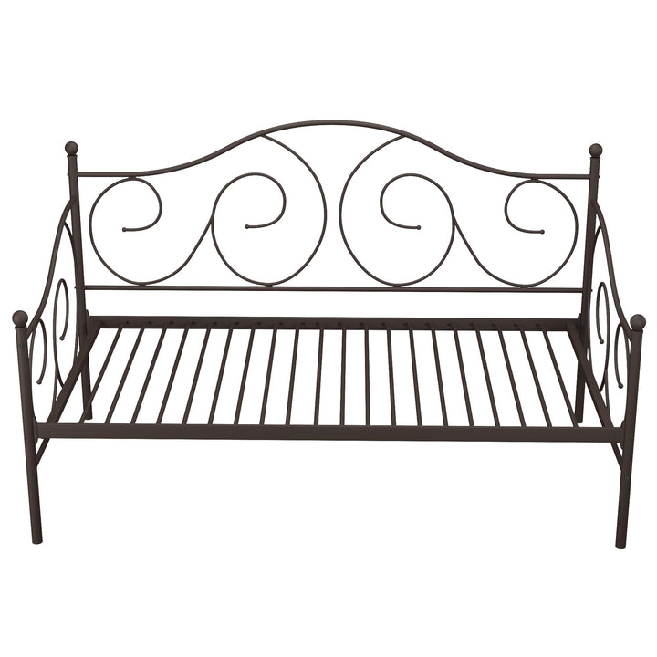 Victoria Metal Daybed with 15 Inch Clearance for Storage - Bronze - Twin