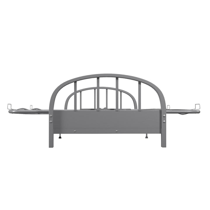Ailee Metal Full Size Futon Frame with Multiple Reclining Positions - Silver