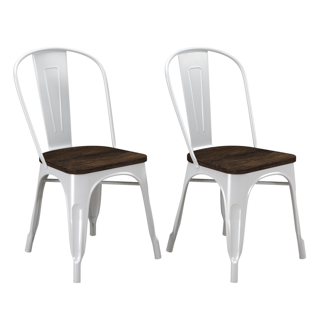 Fusion Metal Dining Chair for Home -  White