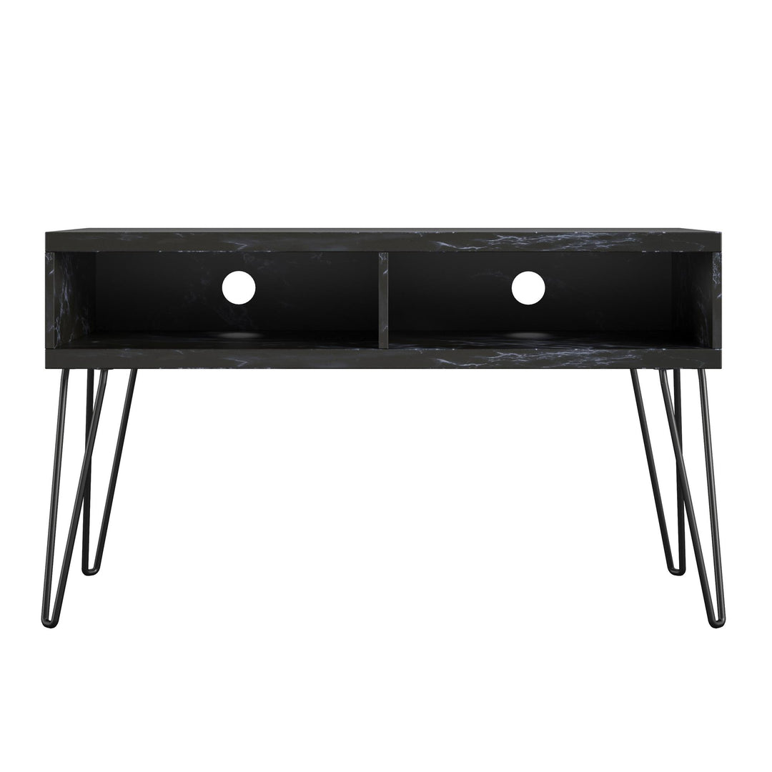 Athena TV Stand for TVs up to 42 Inches - Black Marble
