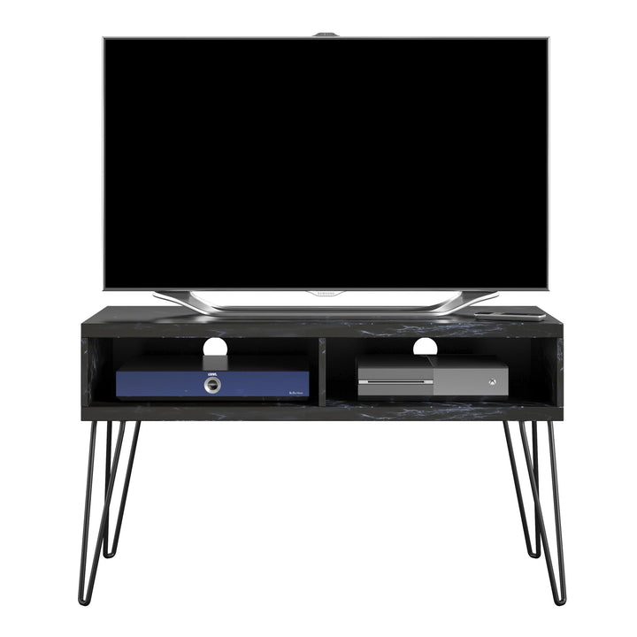 Athena TV Stand for TVs up to 42 Inches - Black Marble