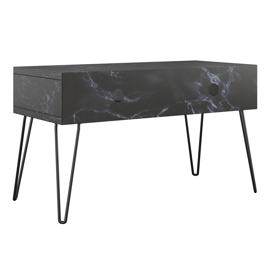 Athena TV Stand for TVs up to 42 Inches - Black Marble