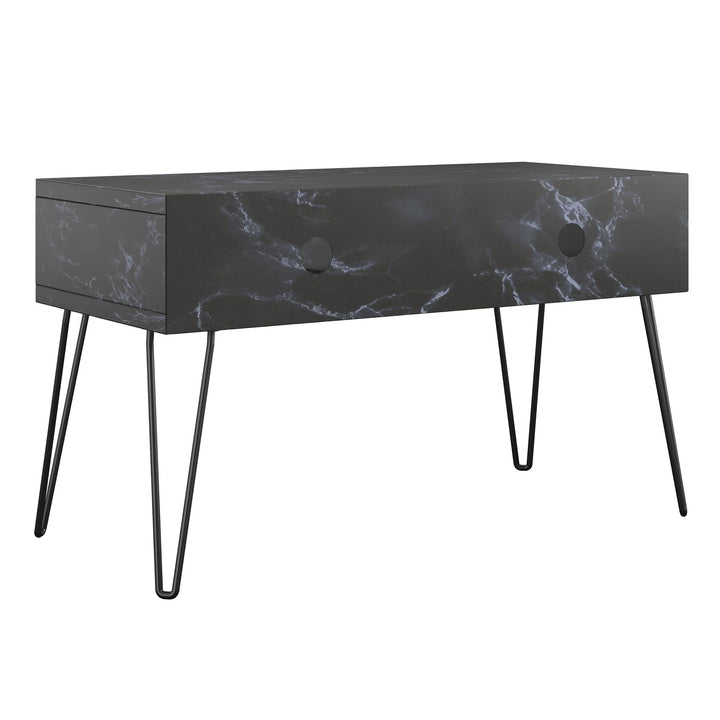 Athena TV Stand for TVs up to 42 Inches - Black Marble