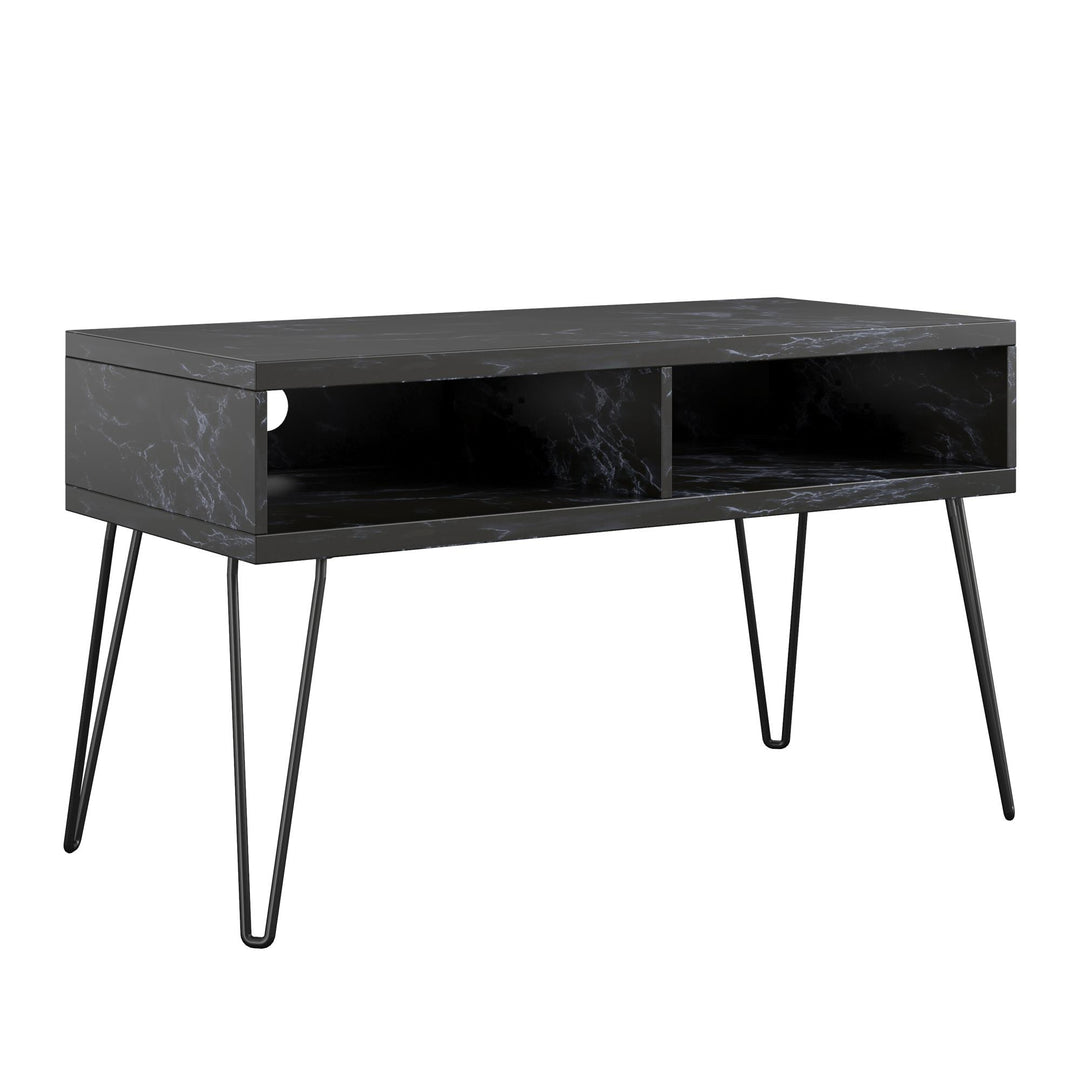 Athena TV Stand for TVs up to 42 Inches - Black Marble