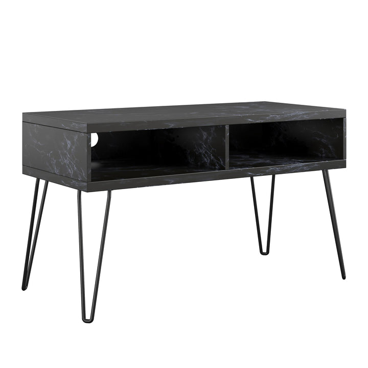 Athena TV Stand for TVs up to 42 Inches - Black Marble