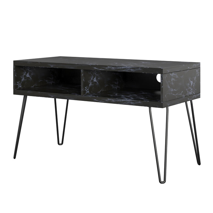 Athena TV Stand for TVs up to 42 Inches - Black Marble