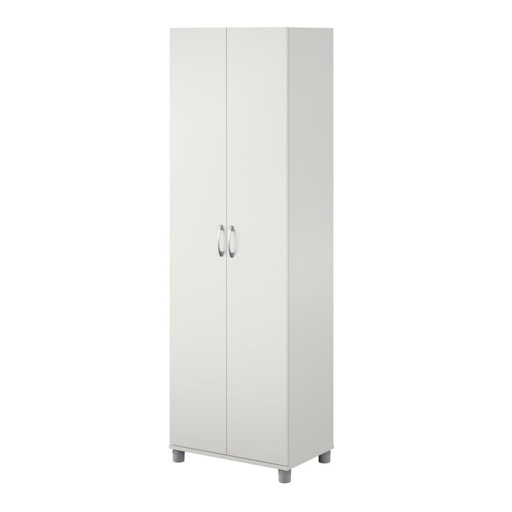 Basin 24 Inch 2 Door Utility Storage Cabinet - White