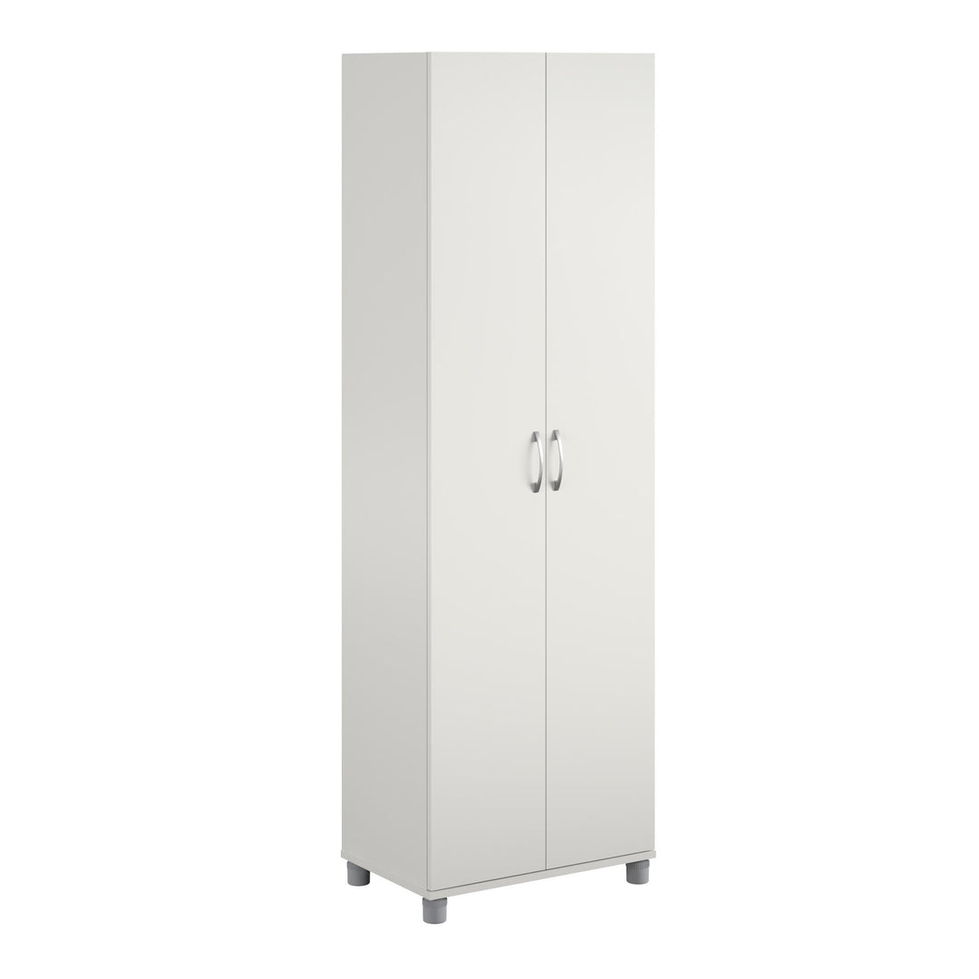 Basin 24 Inch 2 Door Utility Storage Cabinet - White