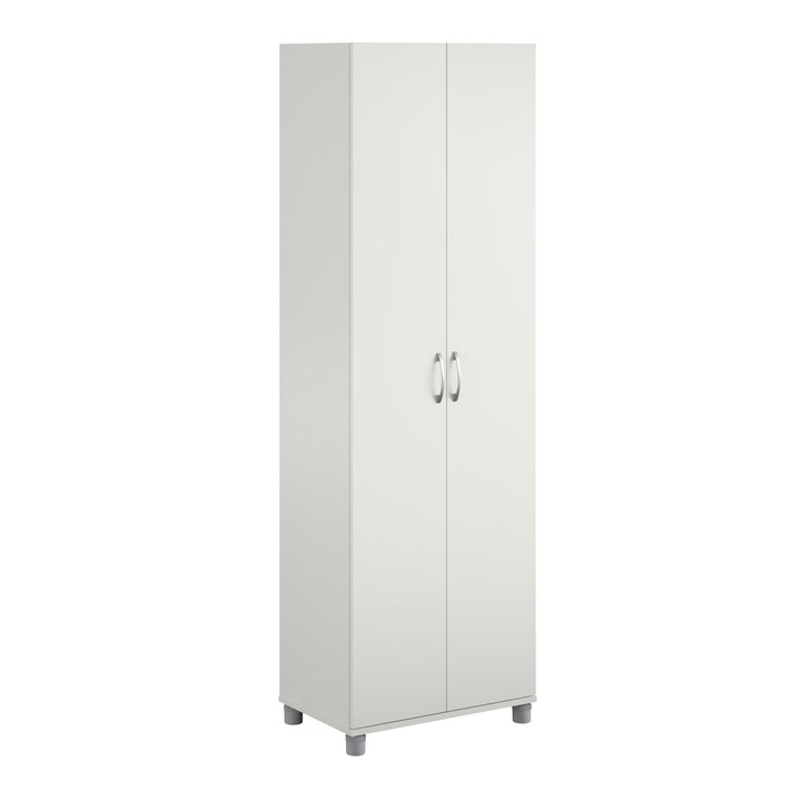 Basin 24 Inch 2 Door Utility Storage Cabinet - White
