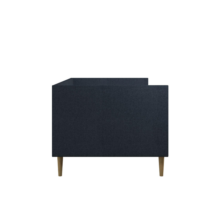 Franklin Mid Century Upholstered Daybed Contemporary Design - Blue Linen - Twin