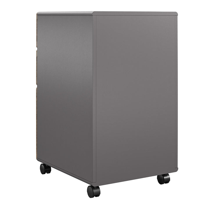 Pursuit Mobile File Cabinet - Rustic Oak