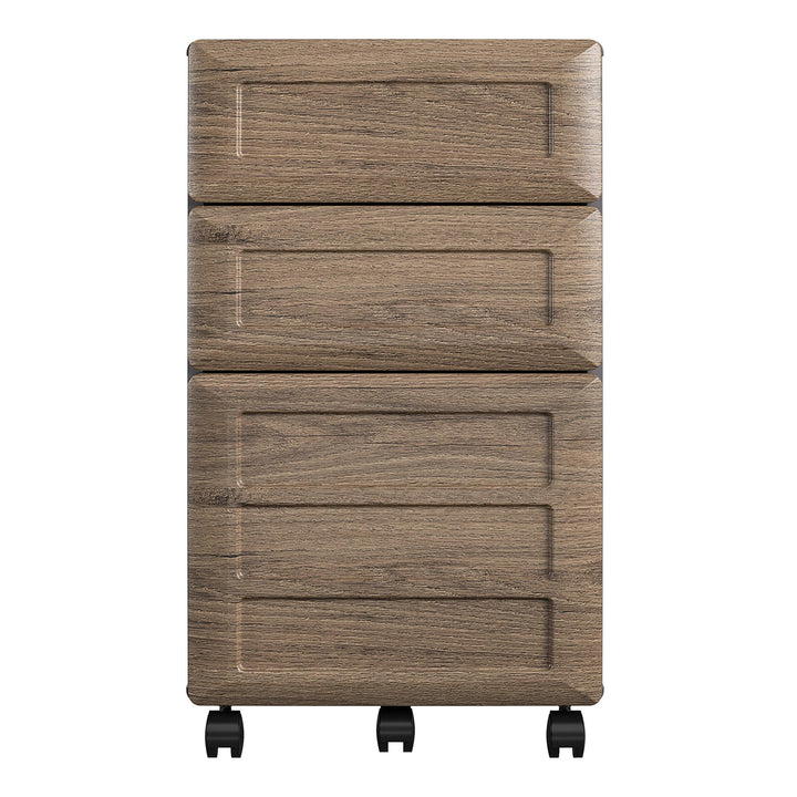 Pursuit Mobile File Cabinet - Rustic Oak