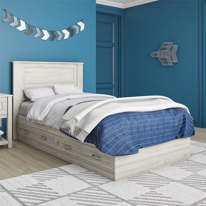 Sierra Ridge Levi kids twin headboard design -  Light Walnut - Twin