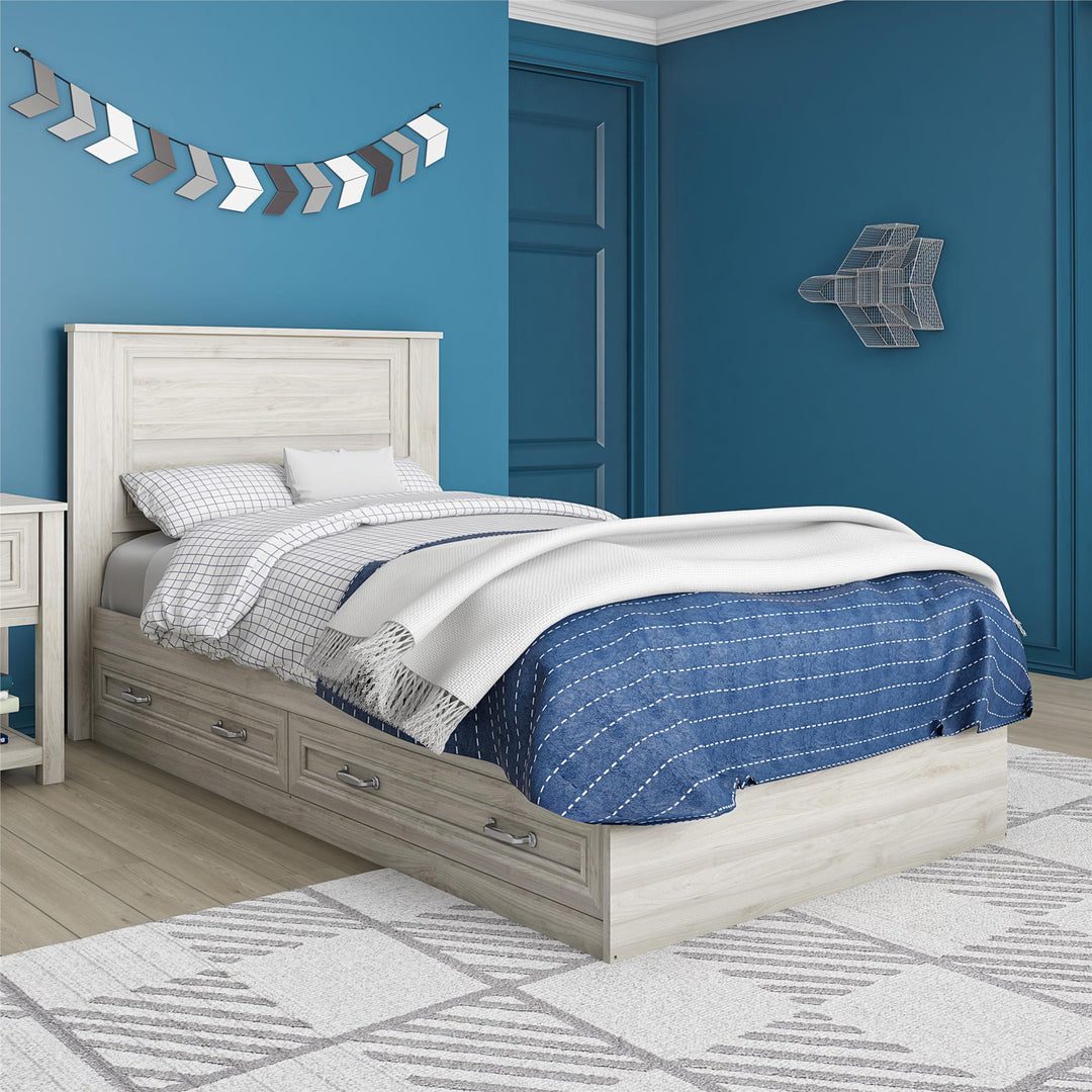 Sierra Ridge Levi kids twin headboard design -  Light Walnut - Twin