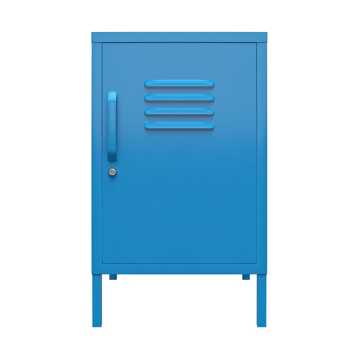 Cache 1 Door Metal Locker End Table - Bright Blue