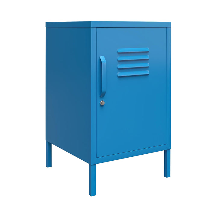 Cache 1 Door Metal Locker End Table - Blue